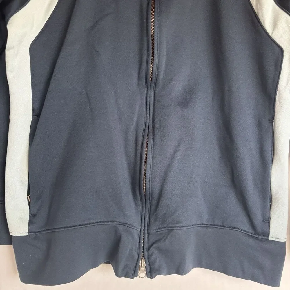 Men's S Small Banana Republic Track Jacket VGUC Full Zip Two-Tone Blue‎